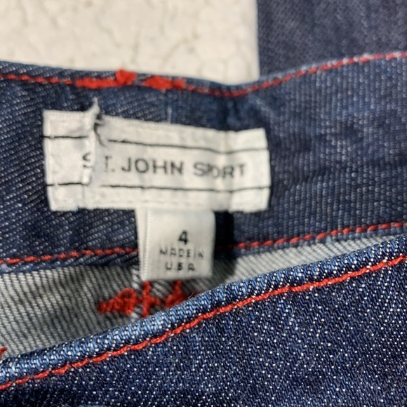 St. John Sport Women's Bootcut Dark Wash Jeans size 4 - Picture 7 of 7